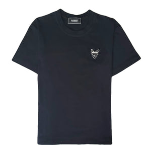 FOX LOGO BLACK COTTON T-SHIRT