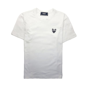 FOX LOGO WHITE COTTON T-SHIRT