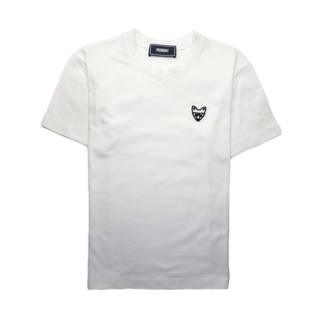 FOX LOGO WHITE COTTON T-SHIRT